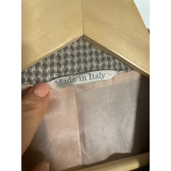 MaxMara Houndstooth Wool Blend Blazer -(AS IS) - Picture 2 of 9